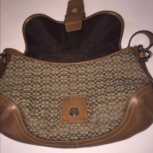 Coach Handbag Khaki Mint Authentic - Picture 8 of 8